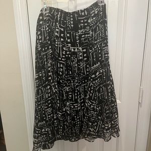 Chico’s black and white  skirt 1X